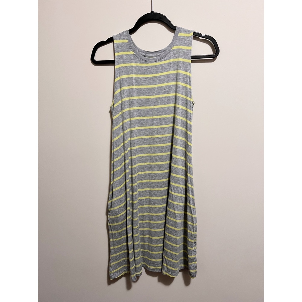 TIME & TRU Striped Swing Dress M (8-10) Pockets Stretch✨